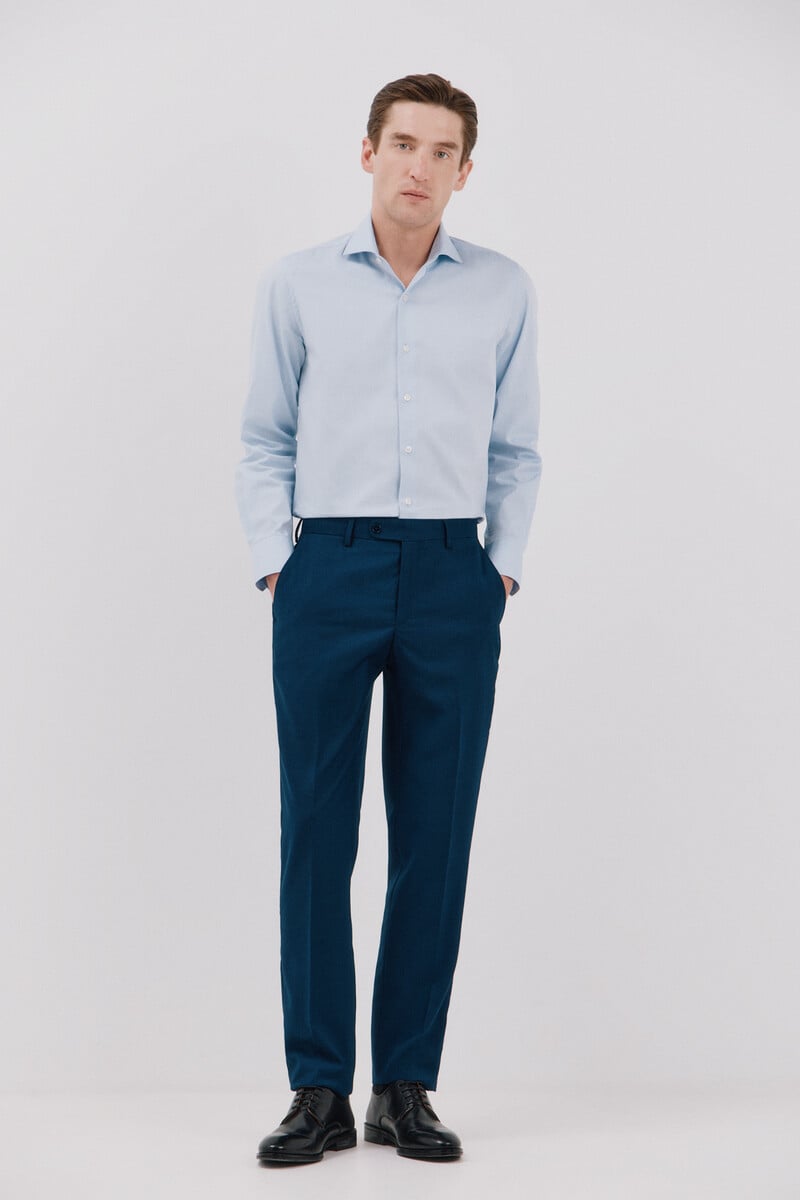 Cortefiel Pantalón azul slim fit