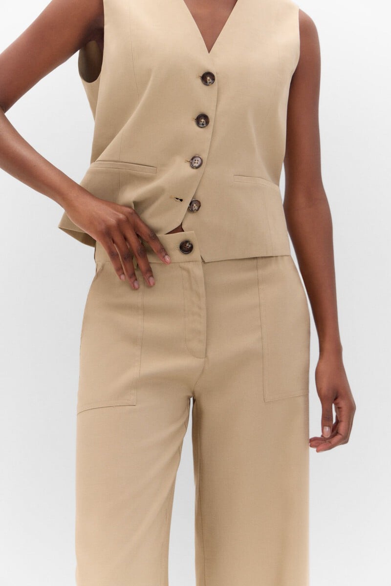 Cortefiel Pantalón Cargo Ancho