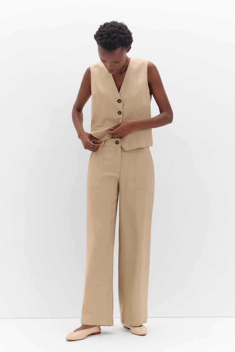 Cortefiel Pantalón cargo ancho