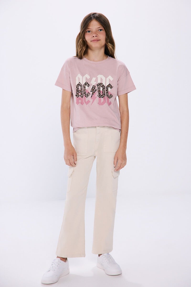 Cortefiel Pantalón cargo flare niña