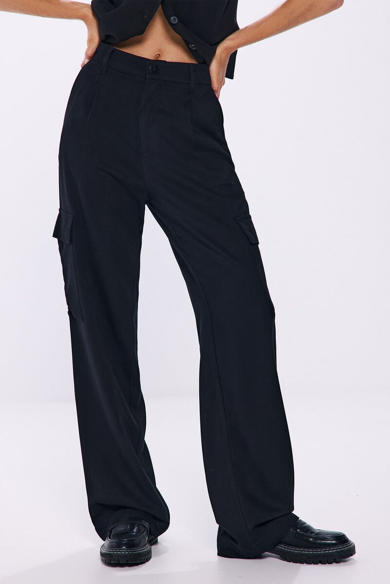 Cortefiel Pantalón Cargo Fluido