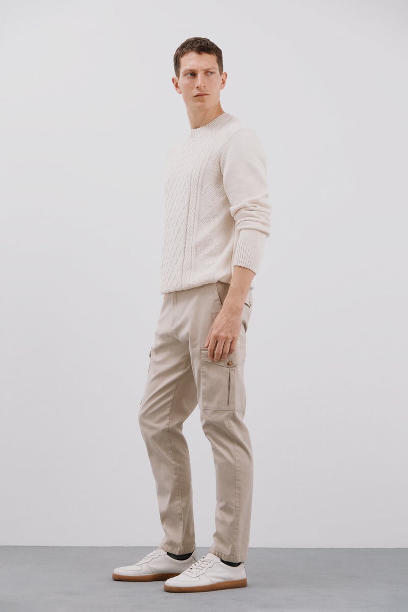 Cortefiel Pantalón Cargo Tapered Fit