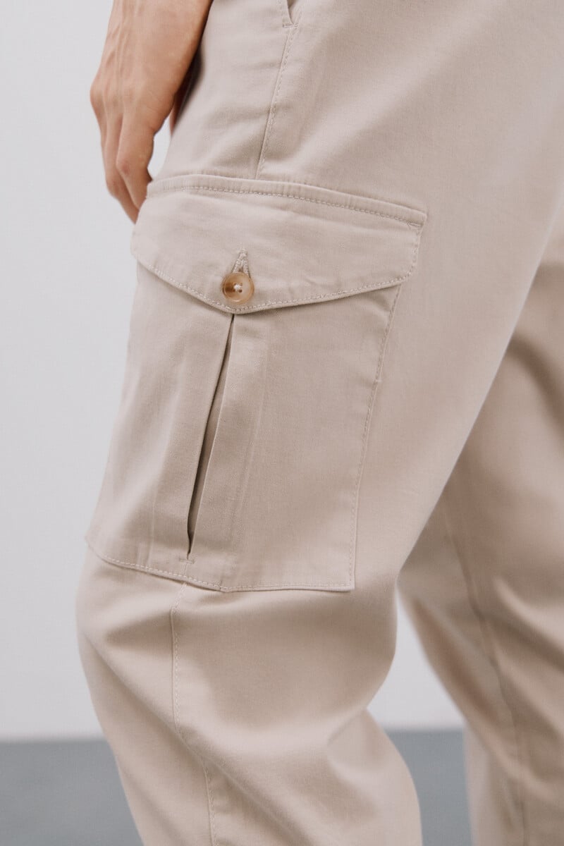 Cortefiel Pantalón Cargo Tapered Fit