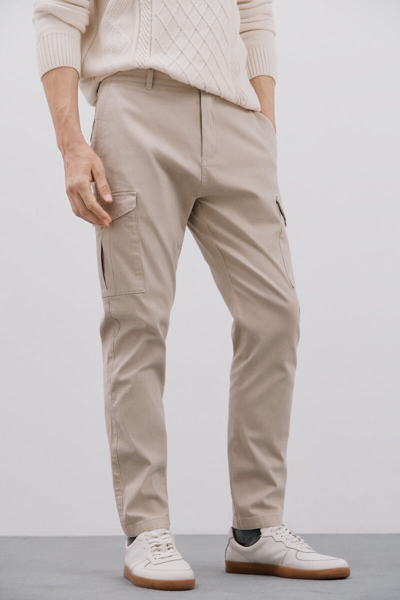 Cortefiel Pantalón cargo tapered fit