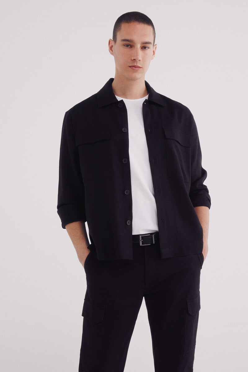 Cortefiel Pantalón Chino Cargo Comfort Slim Fit
