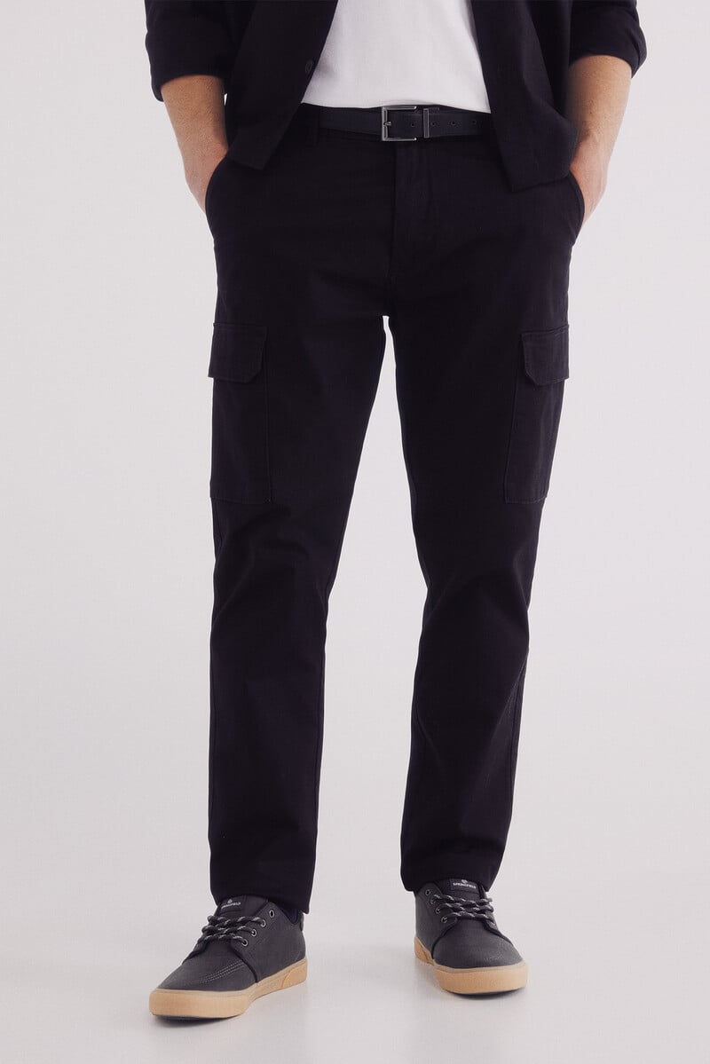 Cortefiel Pantalón Chino Cargo Comfort Slim Fit