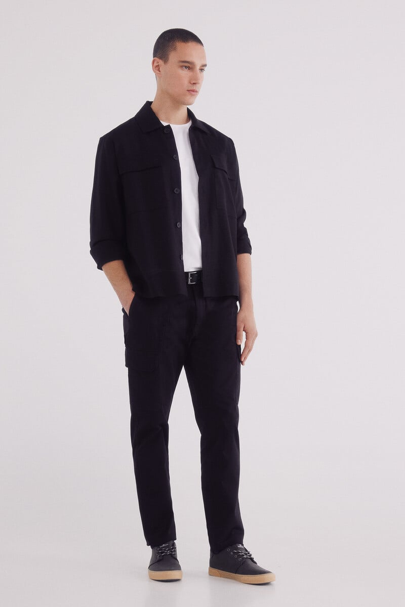 Cortefiel Pantalón chino cargo comfort slim fit