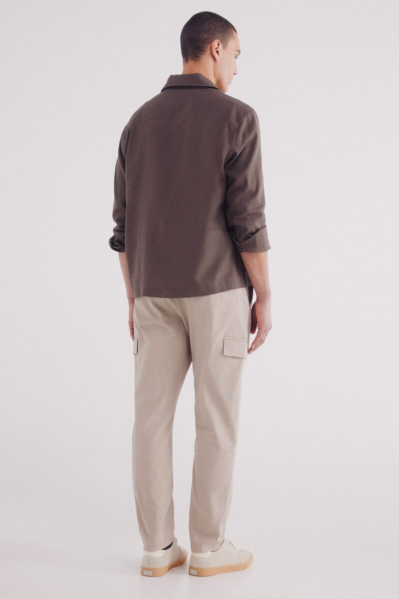 Cortefiel Pantalón Chino Cargo Slim Fit