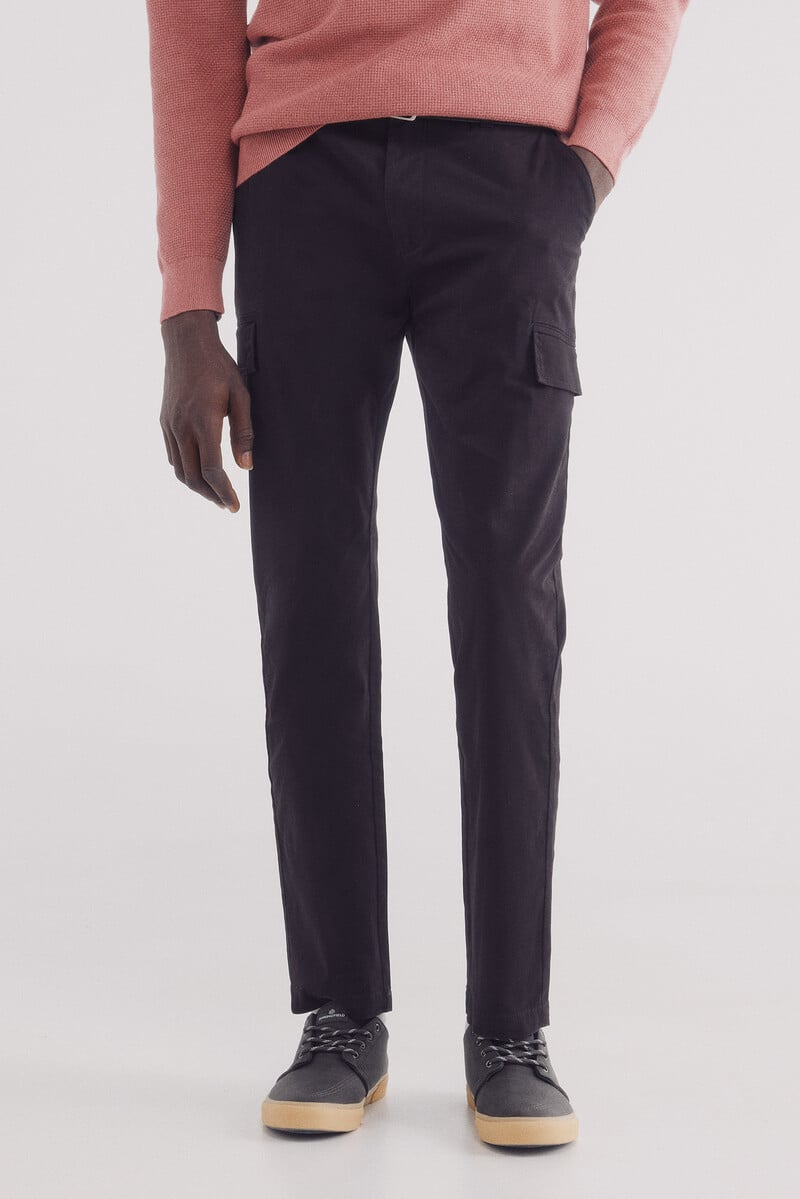 Cortefiel Pantalón Chino Cargo Slim Fit
