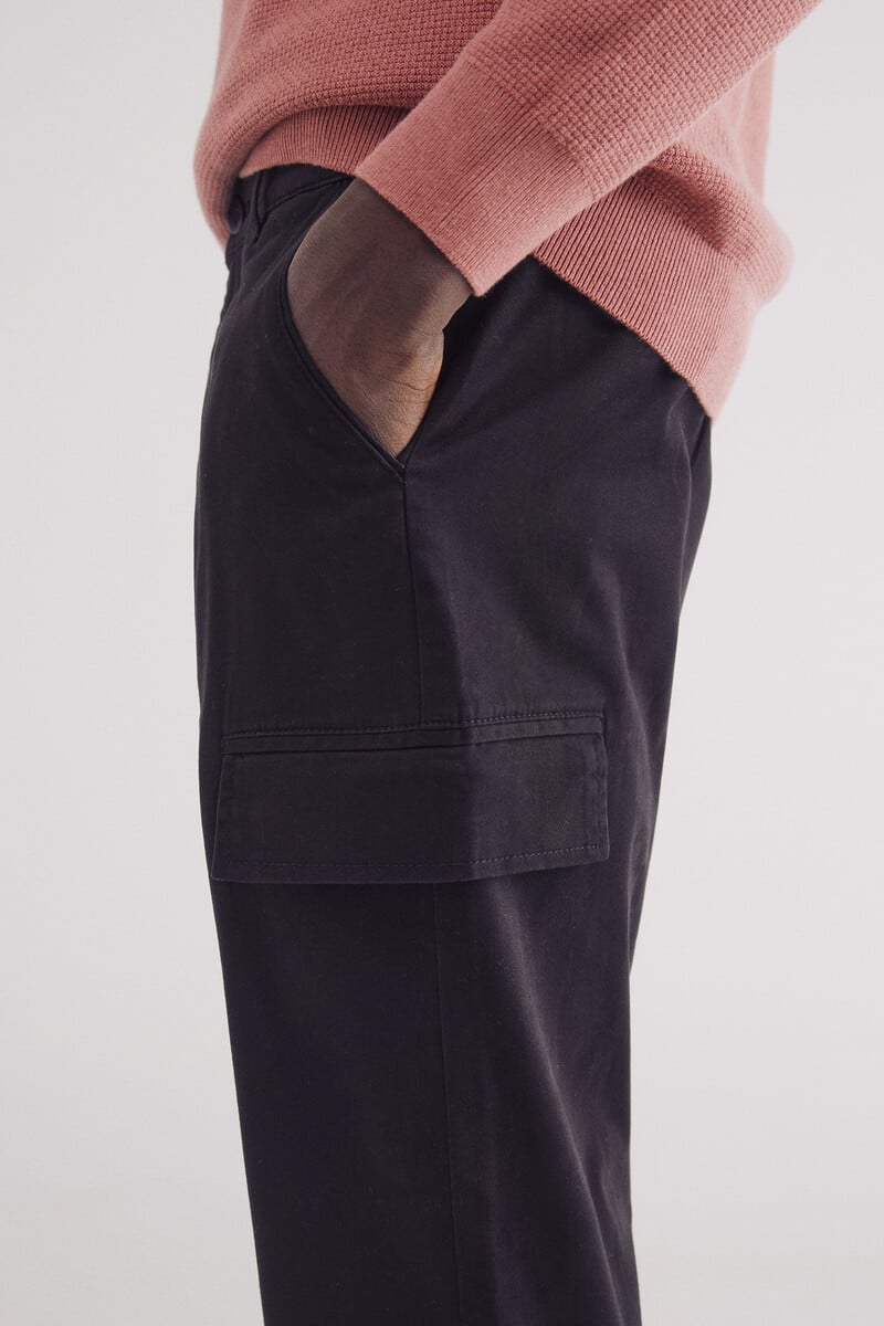 Cortefiel Pantalón Chino Cargo Slim Fit