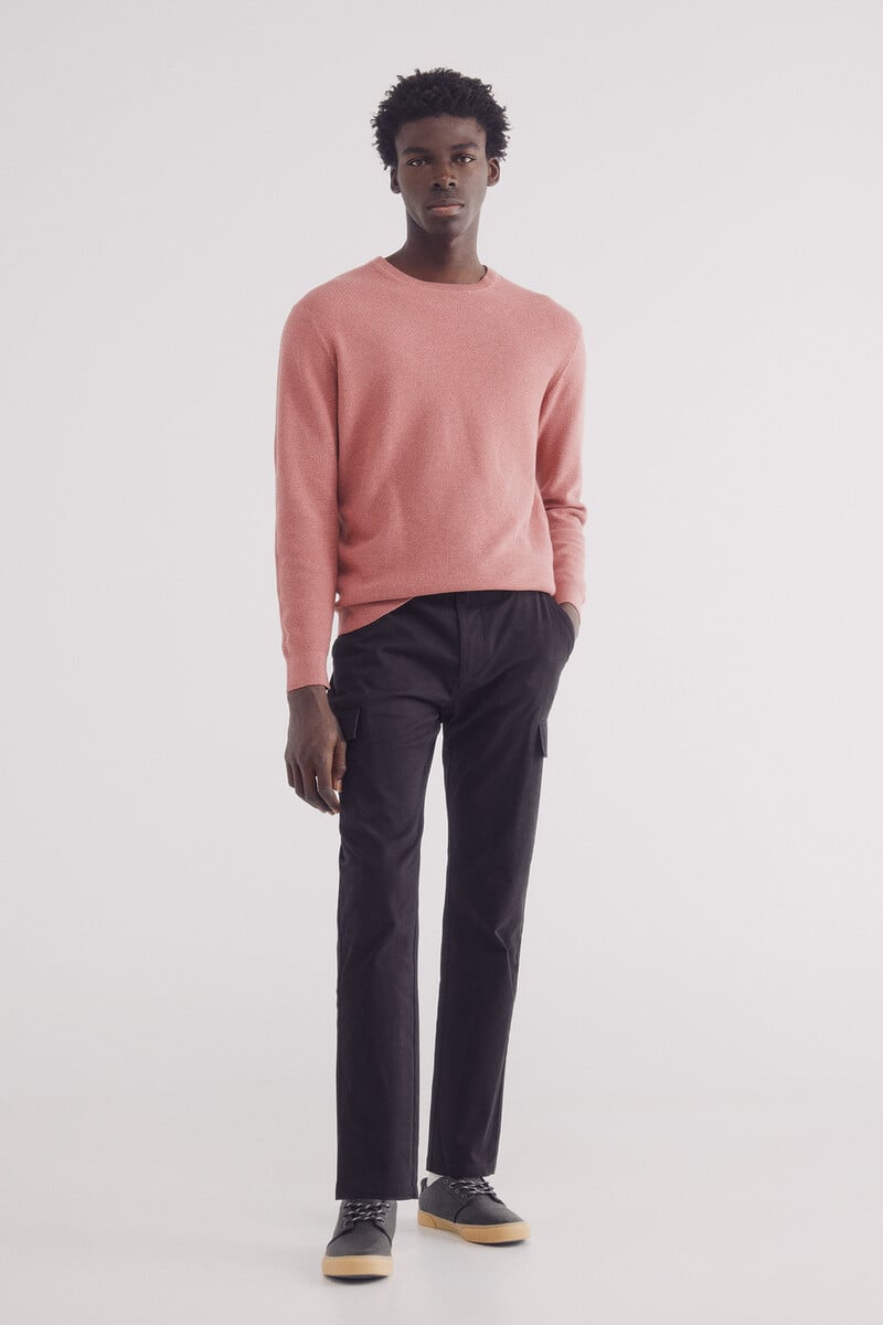Cortefiel Pantalón chino cargo slim fit