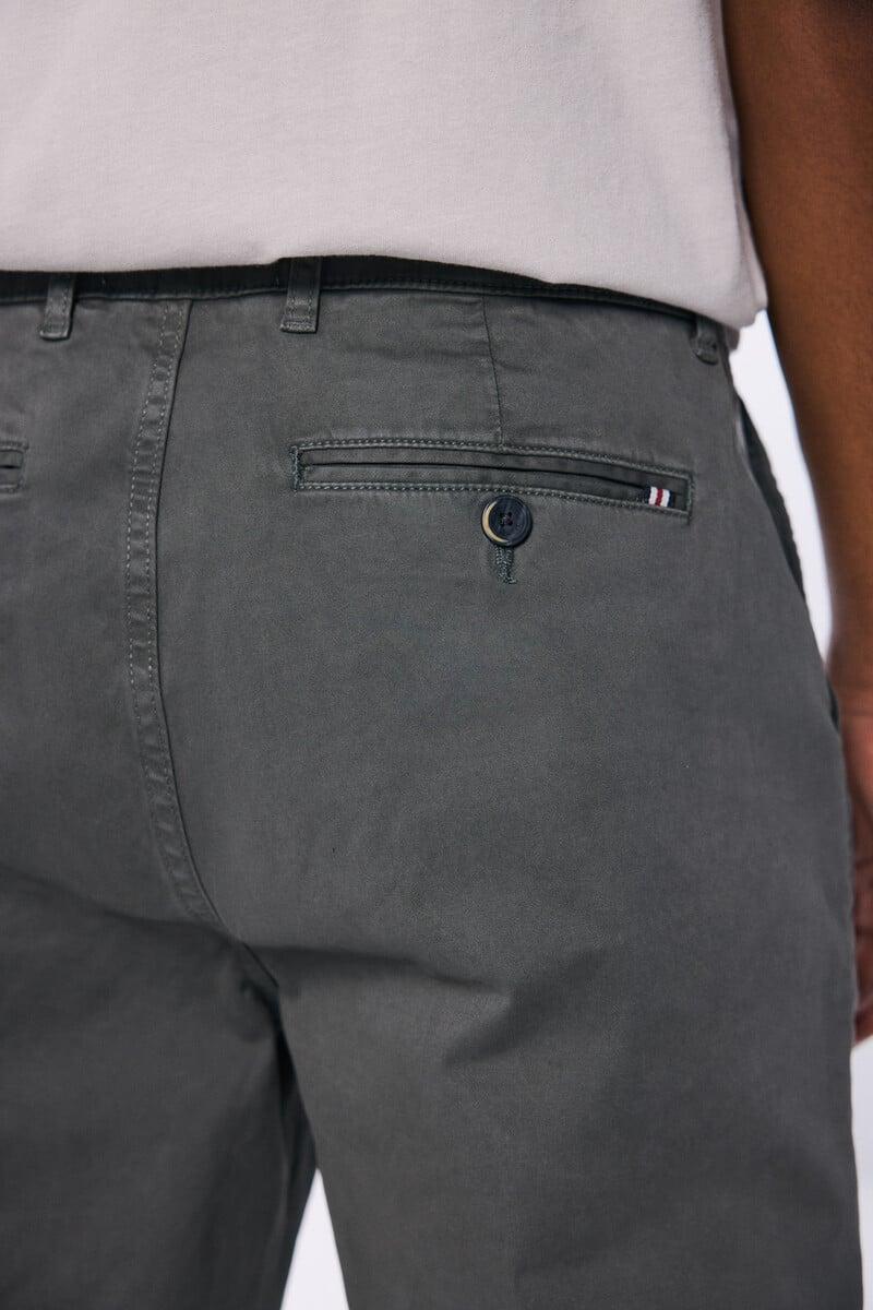 Cortefiel Pantalón Chino Color Lavado Relax Fit