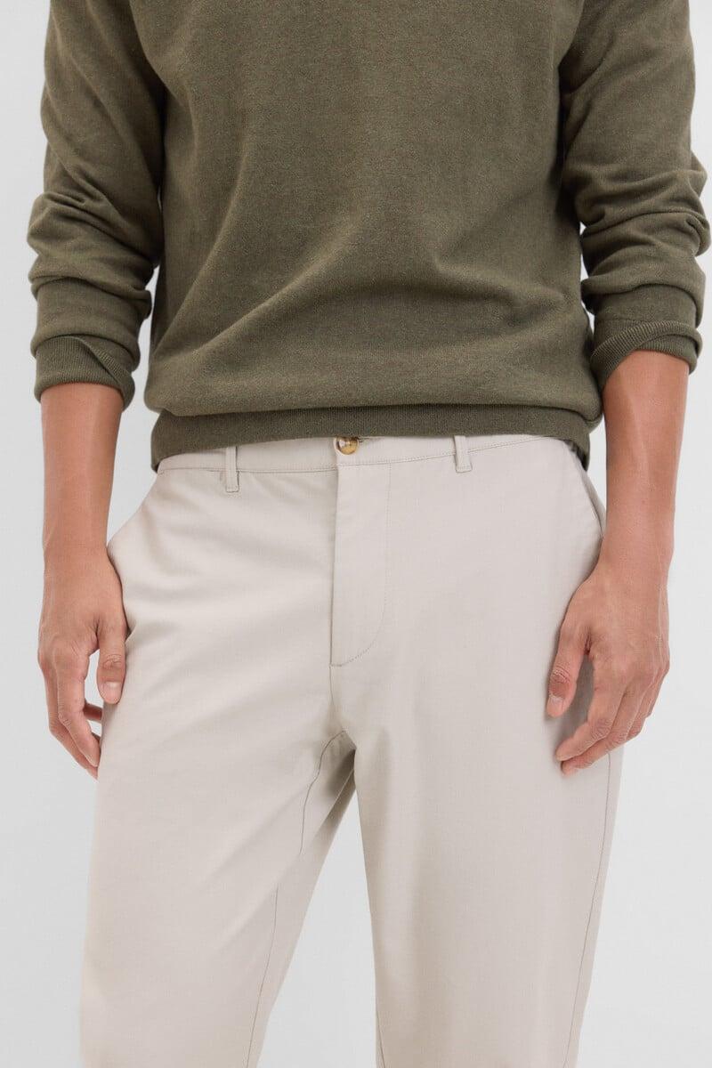 Cortefiel Pantalón Chino Confort Regular Fit