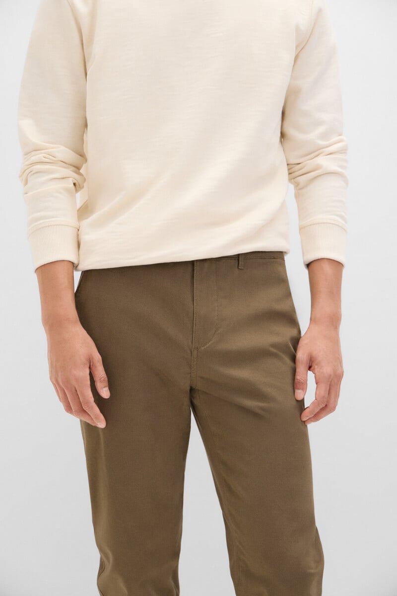 Cortefiel Pantalón Chino Estampado Slim Fit