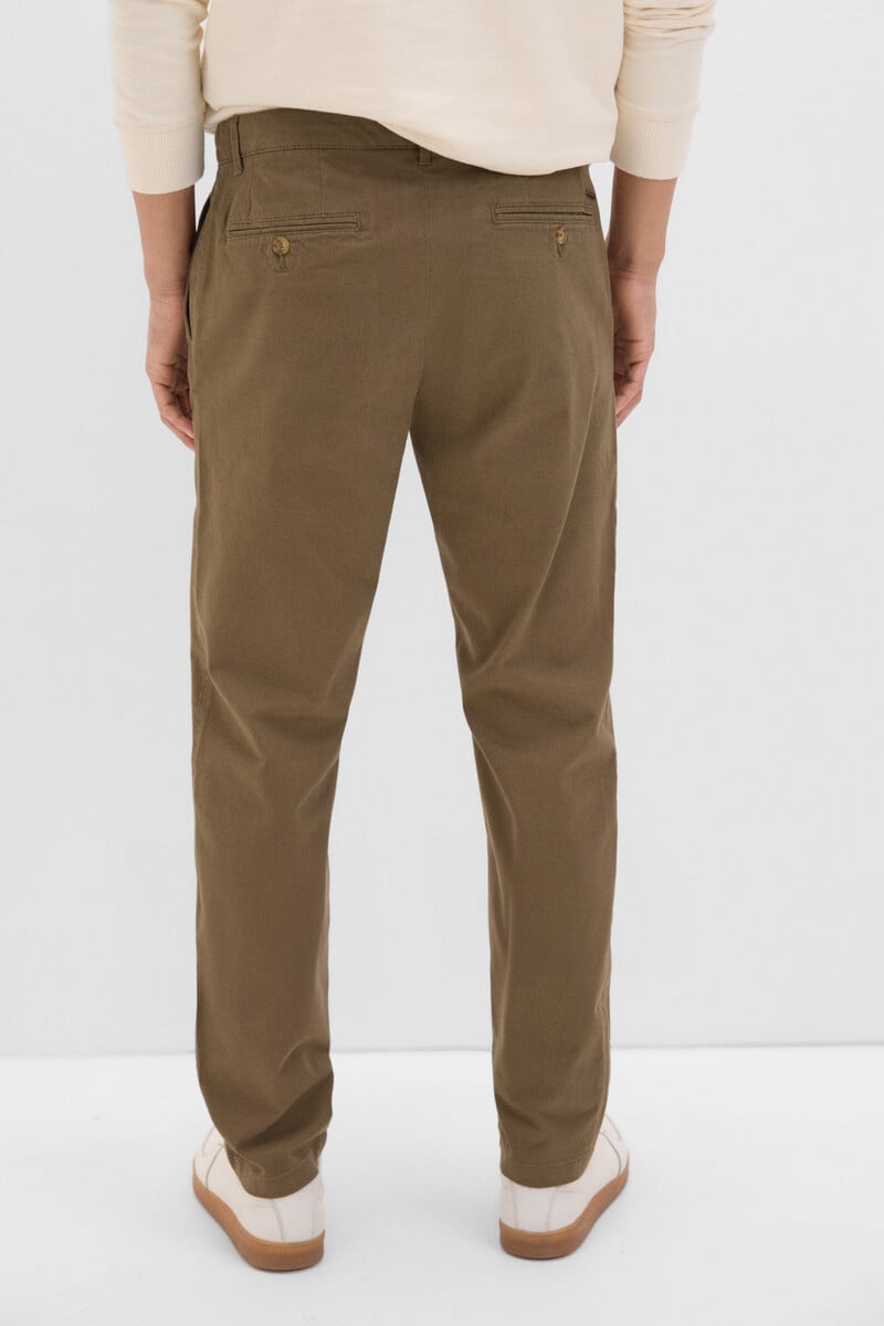 Cortefiel Pantalón Chino Estampado Slim Fit