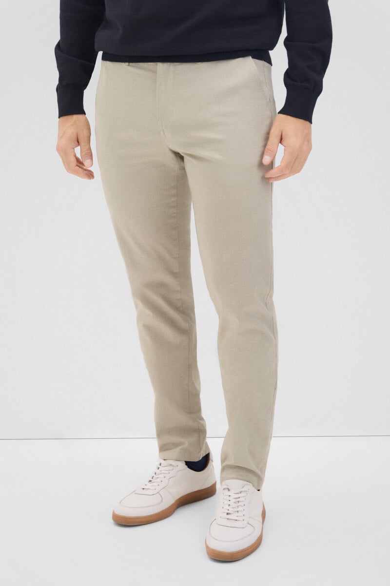 Cortefiel Pantalón Chino Estampado Slim Fit