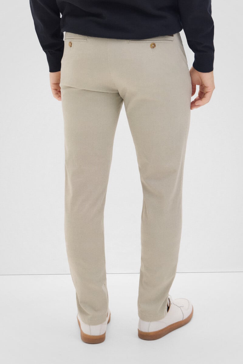Cortefiel Pantalón Chino Estampado Slim Fit