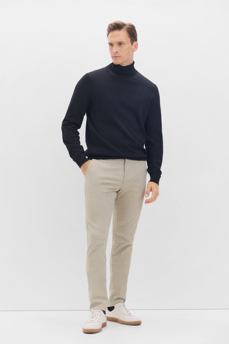 Cortefiel Pantalón chino estampado slim fit