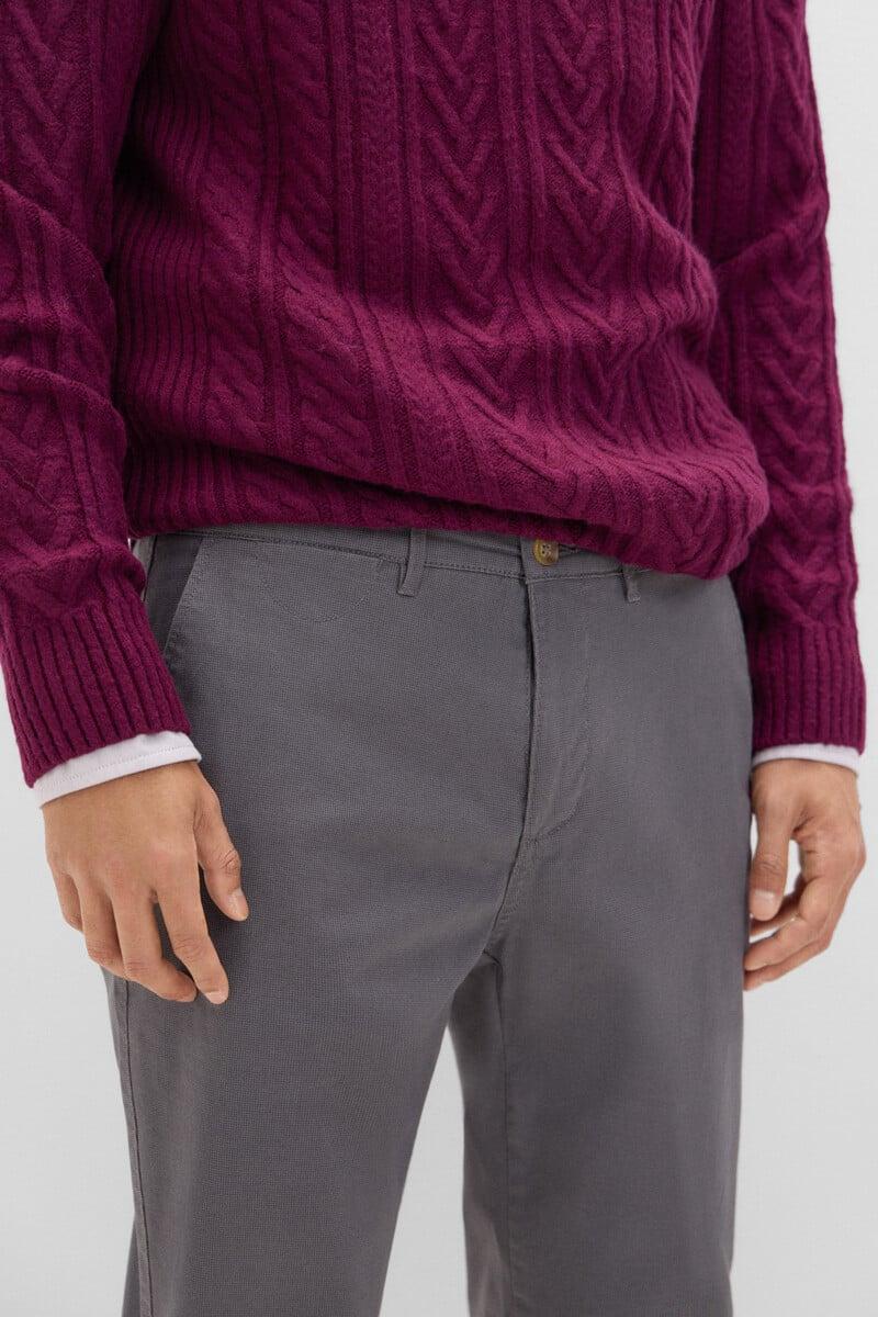Cortefiel Pantalón Chino Estampado Slim Fit