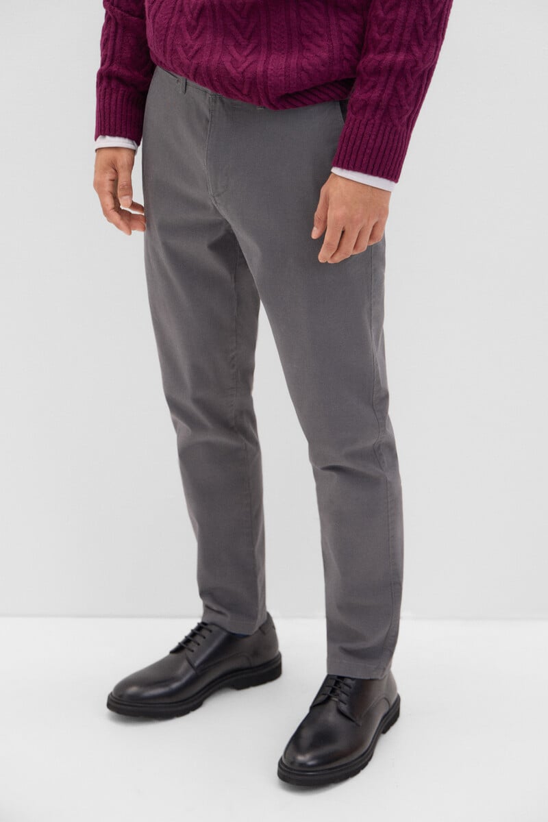 Cortefiel Pantalón Chino Estampado Slim Fit