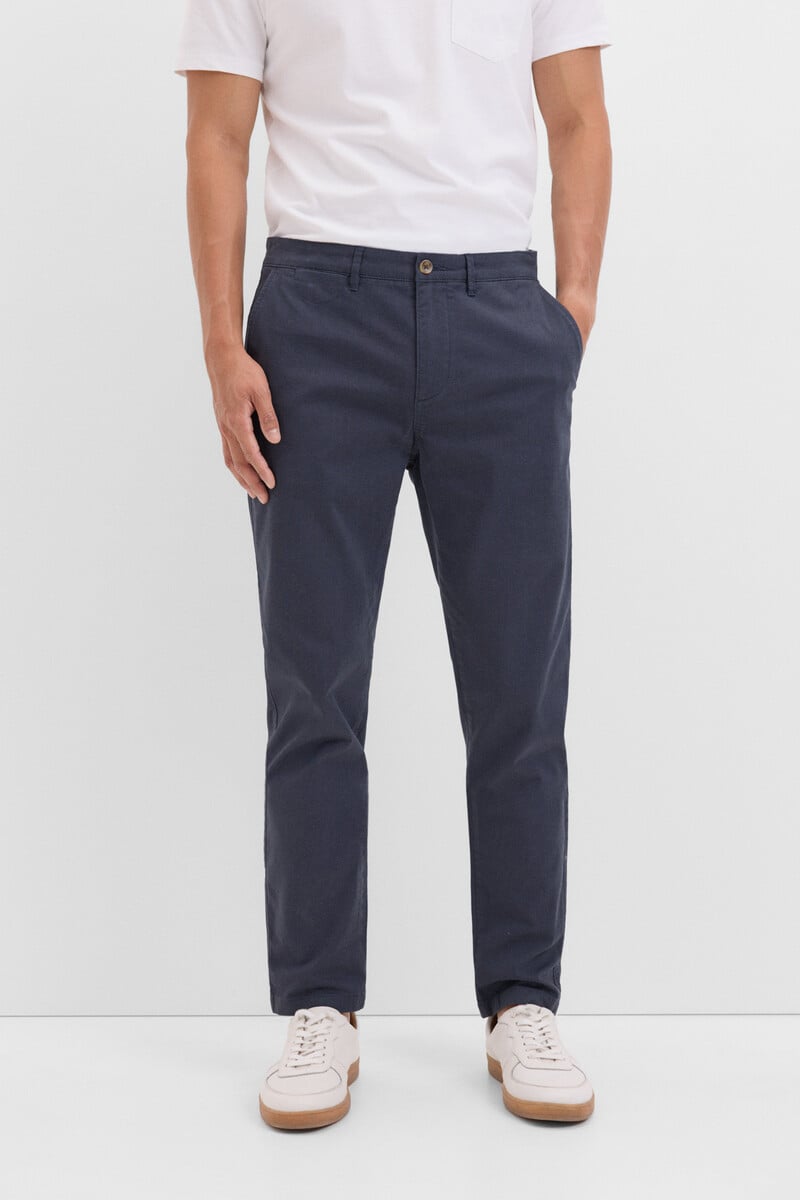 Cortefiel Pantalón Chino Estampado Slim Fit