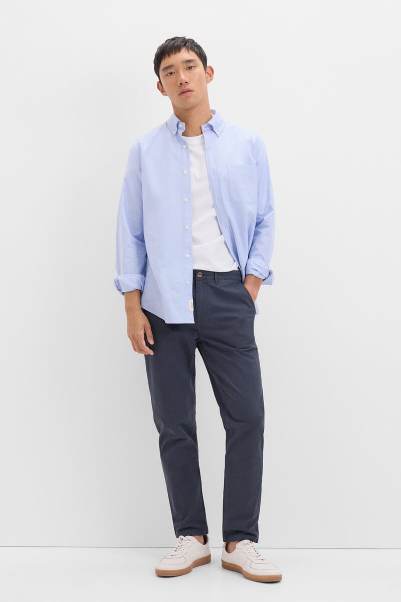 Cortefiel Pantalón chino estampado slim fit