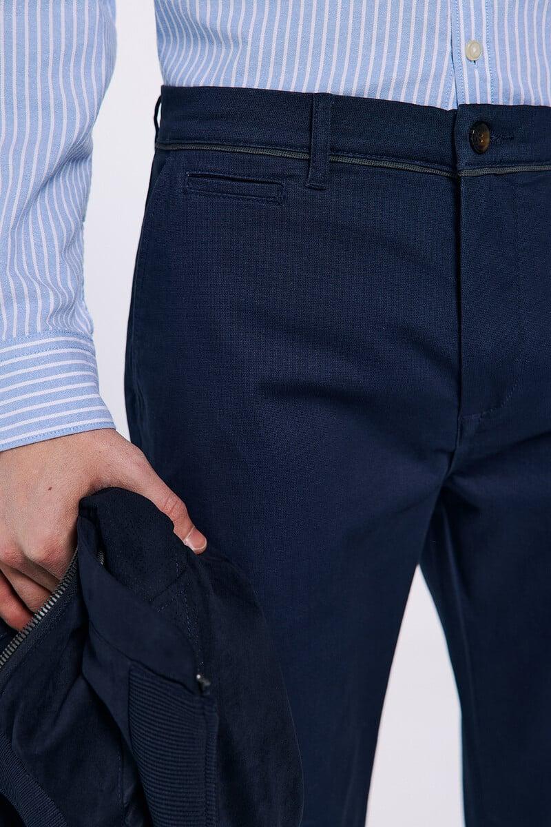 Cortefiel Pantalón Chino Estampado Slim Fit