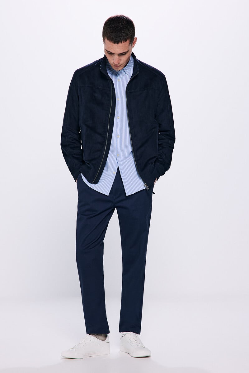 Cortefiel Pantalón chino estampado slim fit