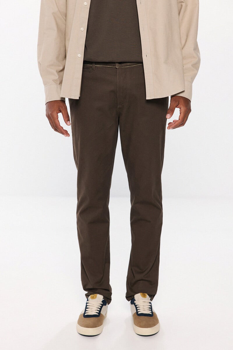 Cortefiel Pantalón Chino Estampado Slim Fit