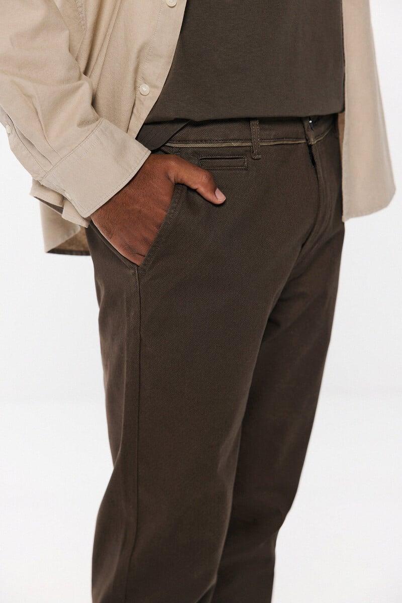 Cortefiel Pantalón Chino Estampado Slim Fit