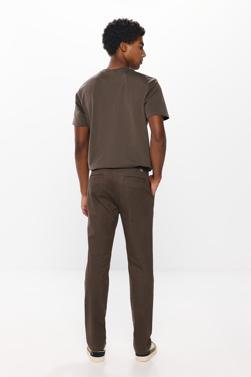 Cortefiel Pantalón Chino Estampado Slim Fit