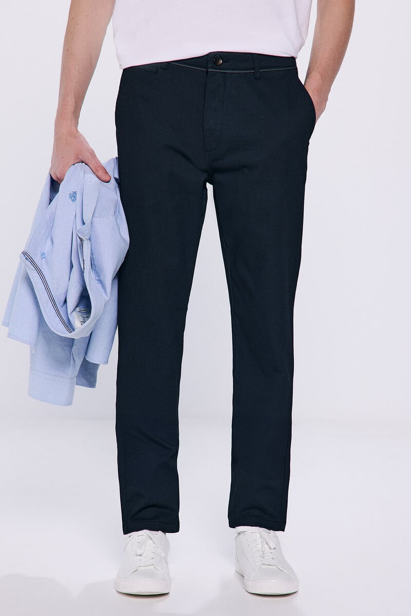 Cortefiel Pantalón Chino Estampado Slim Fit