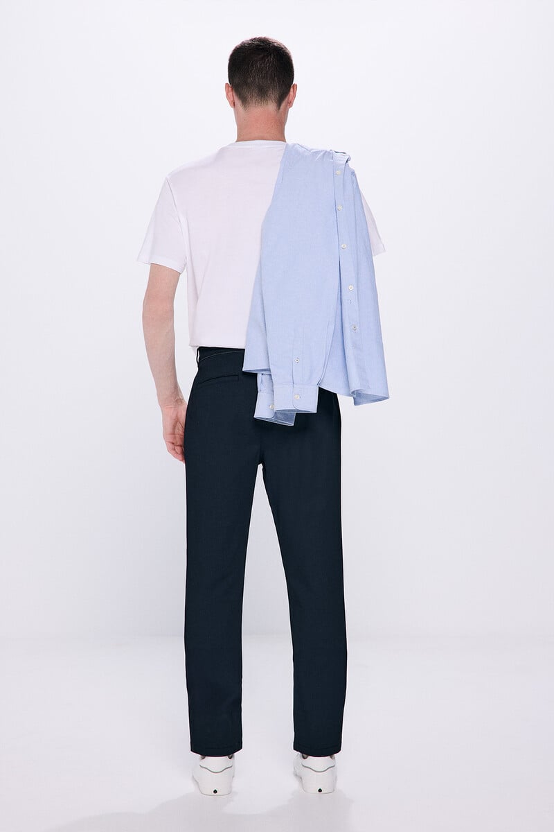 Cortefiel Pantalón Chino Estampado Slim Fit
