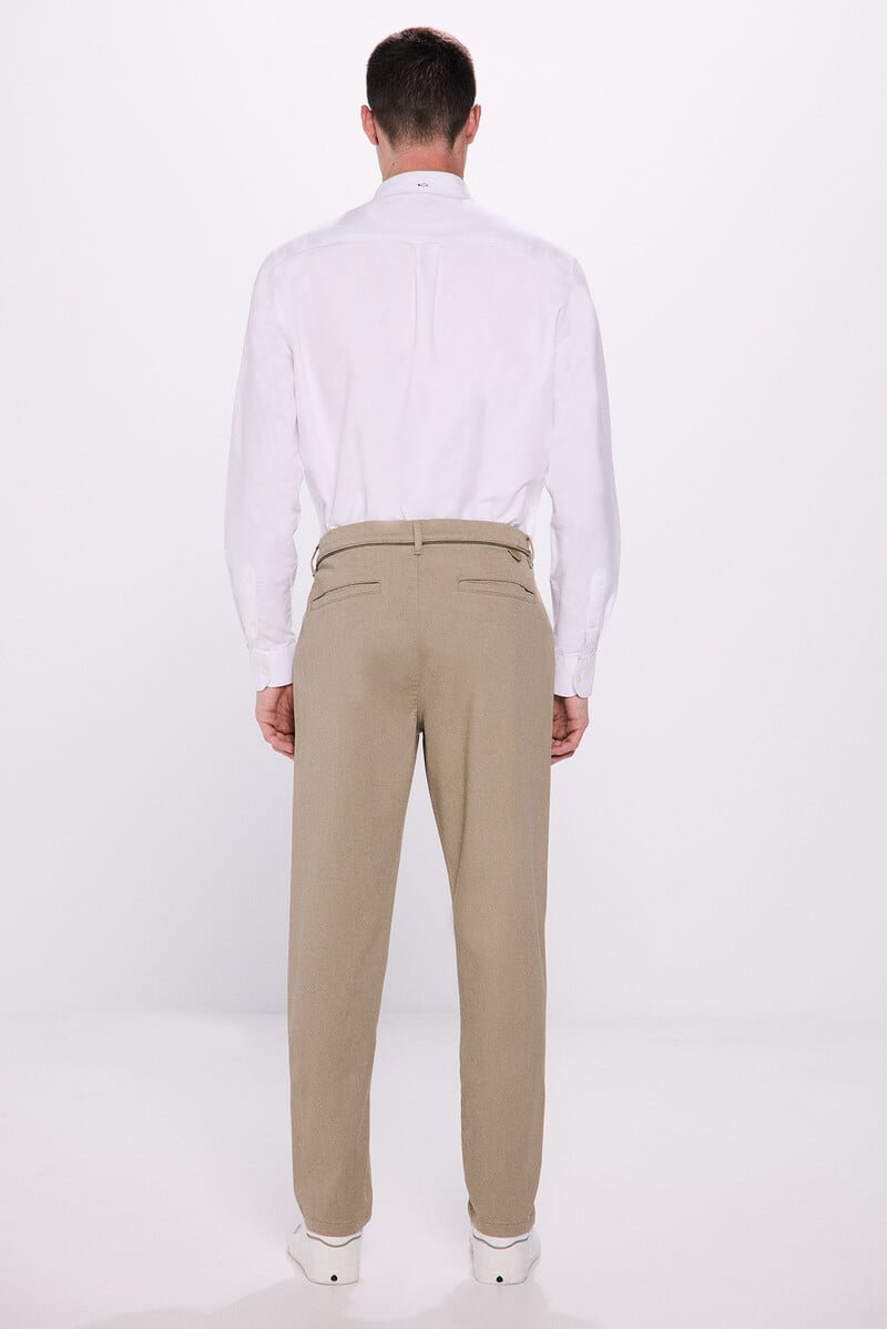 Cortefiel Pantalón Chino Estampado Slim Fit