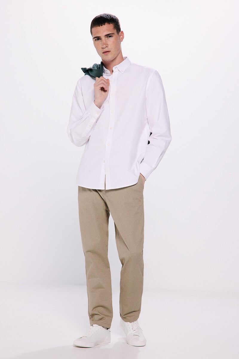 Cortefiel Pantalón chino estampado slim fit