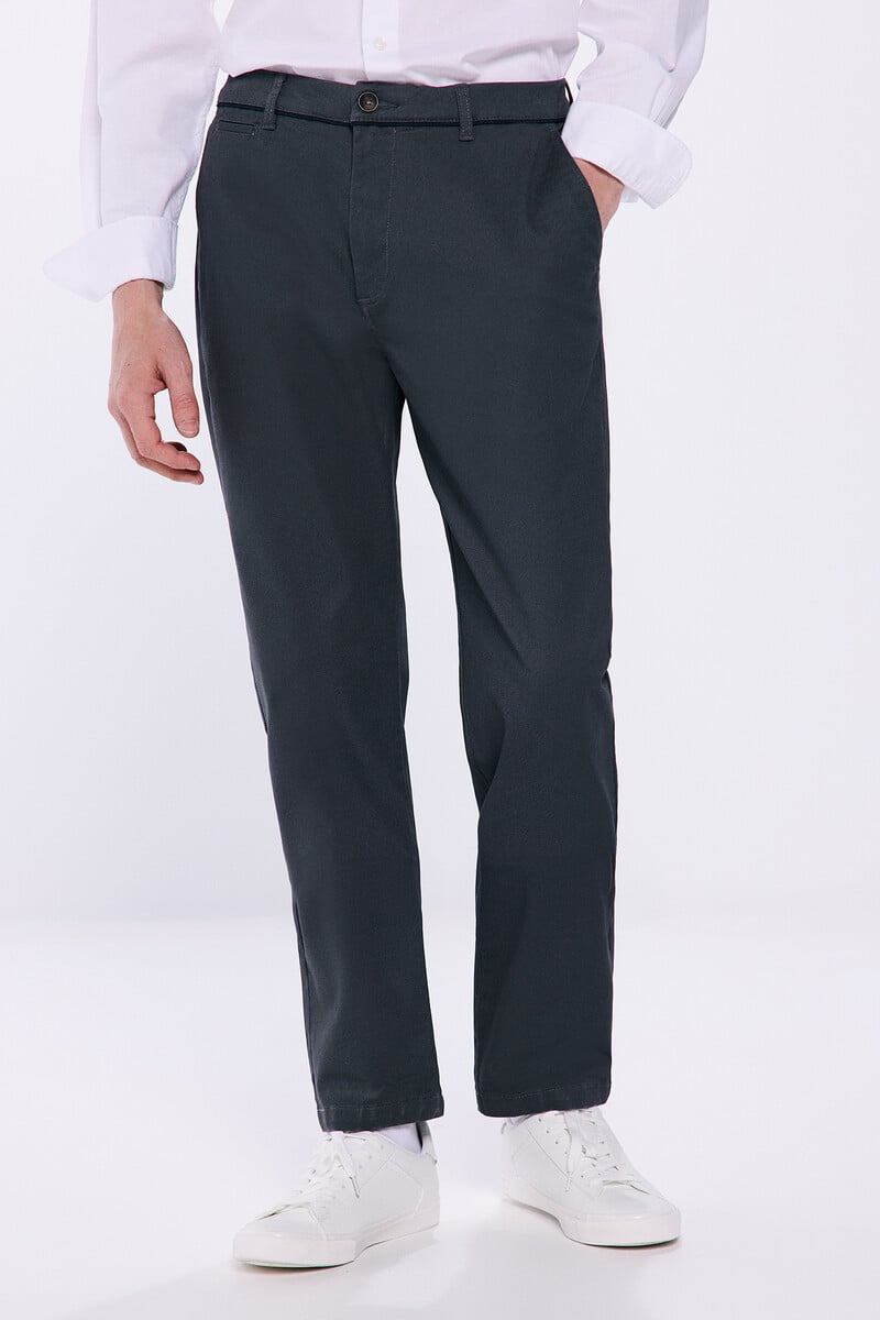 Cortefiel Pantalón Chino Estampado Slim Fit