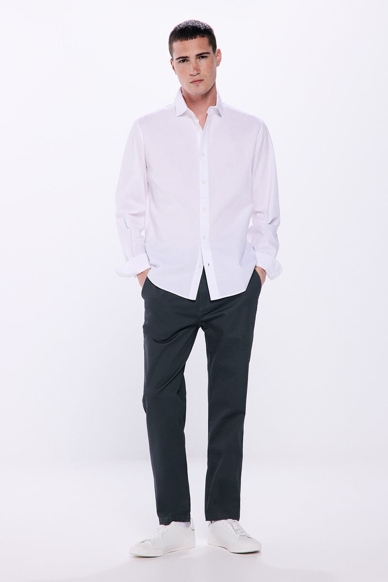 Cortefiel Pantalón chino estampado slim fit