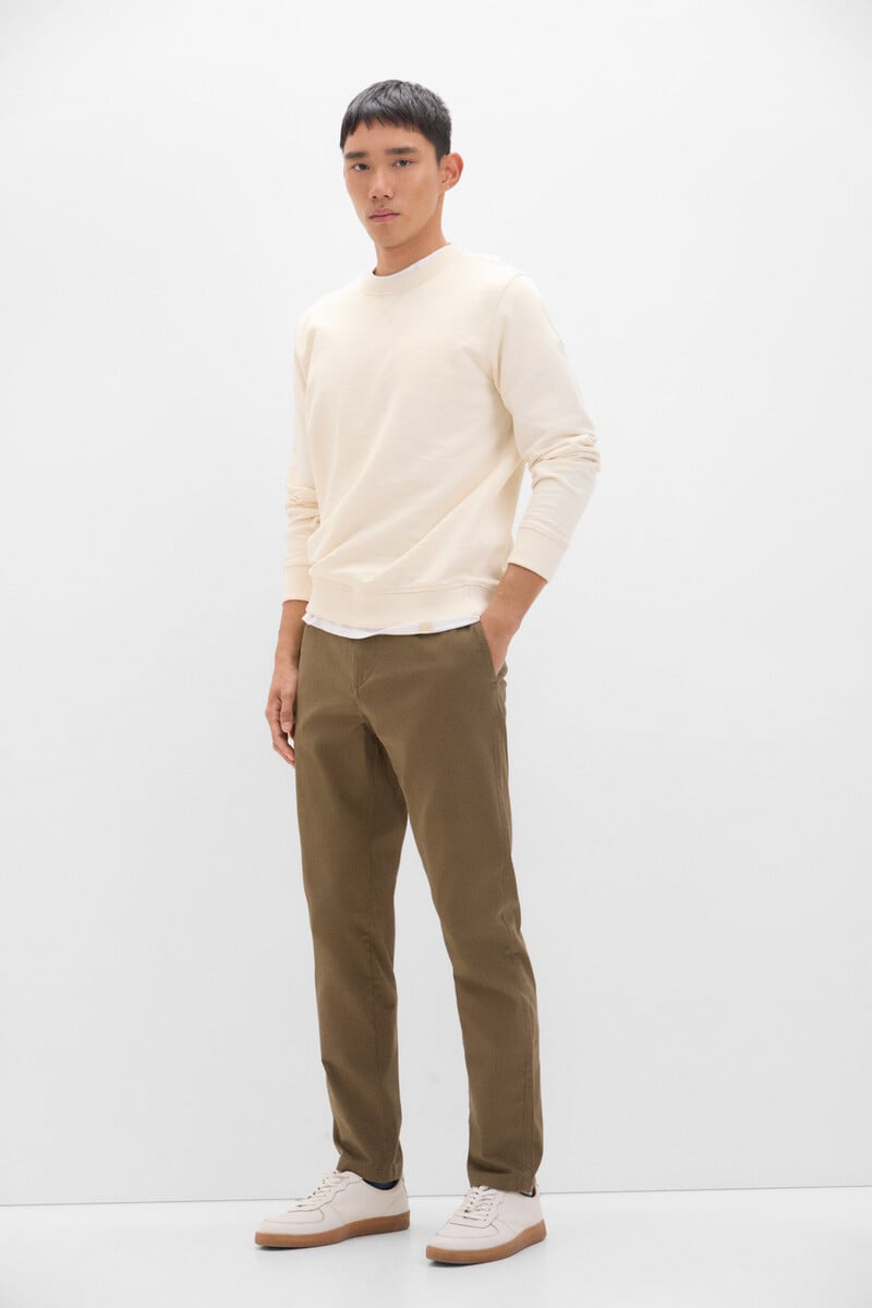 Cortefiel Pantalón chino estampado slim fit
