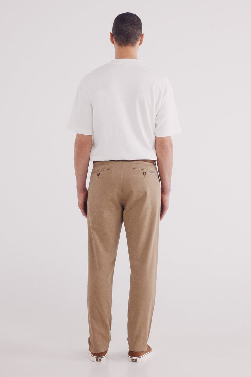 Cortefiel Pantalón Chino Estructura Comfort Fit