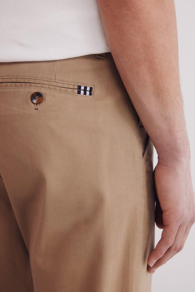 Cortefiel Pantalón Chino Estructura Comfort Fit