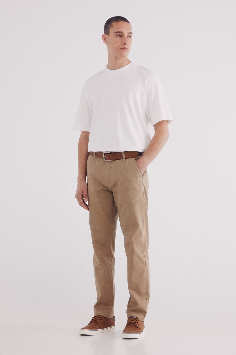 Cortefiel Pantalón chino estructura comfort fit