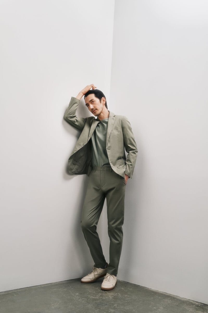 Cortefiel Pantalón chino formal algodón