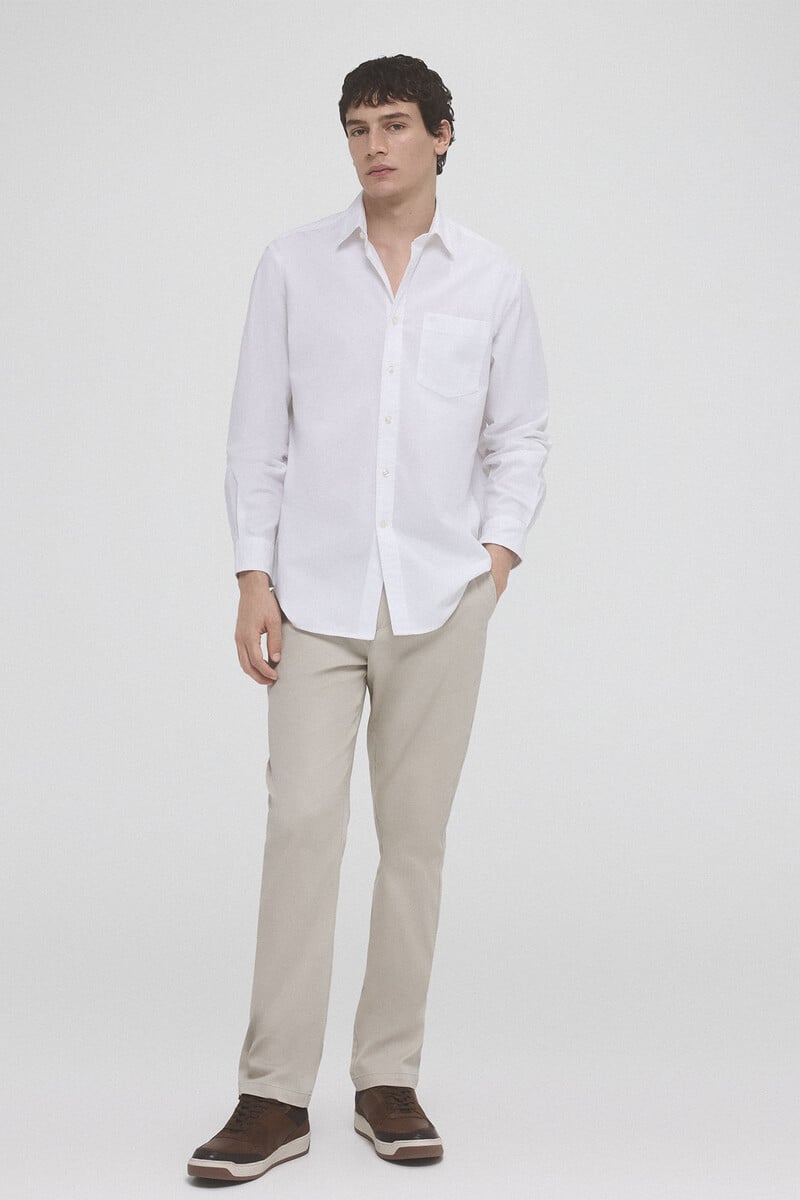 Cortefiel Pantalón chino premium flex regular fit