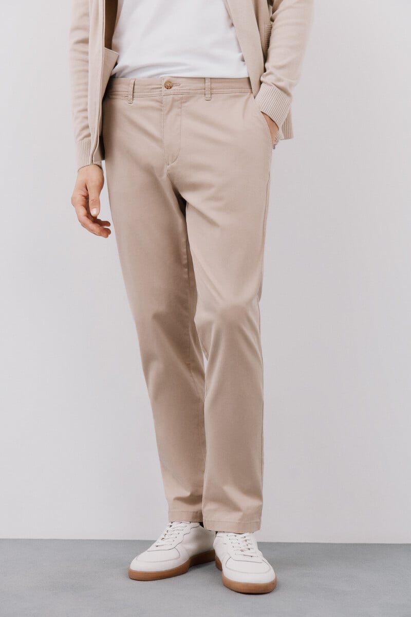 Cortefiel Pantalón chino regular fit