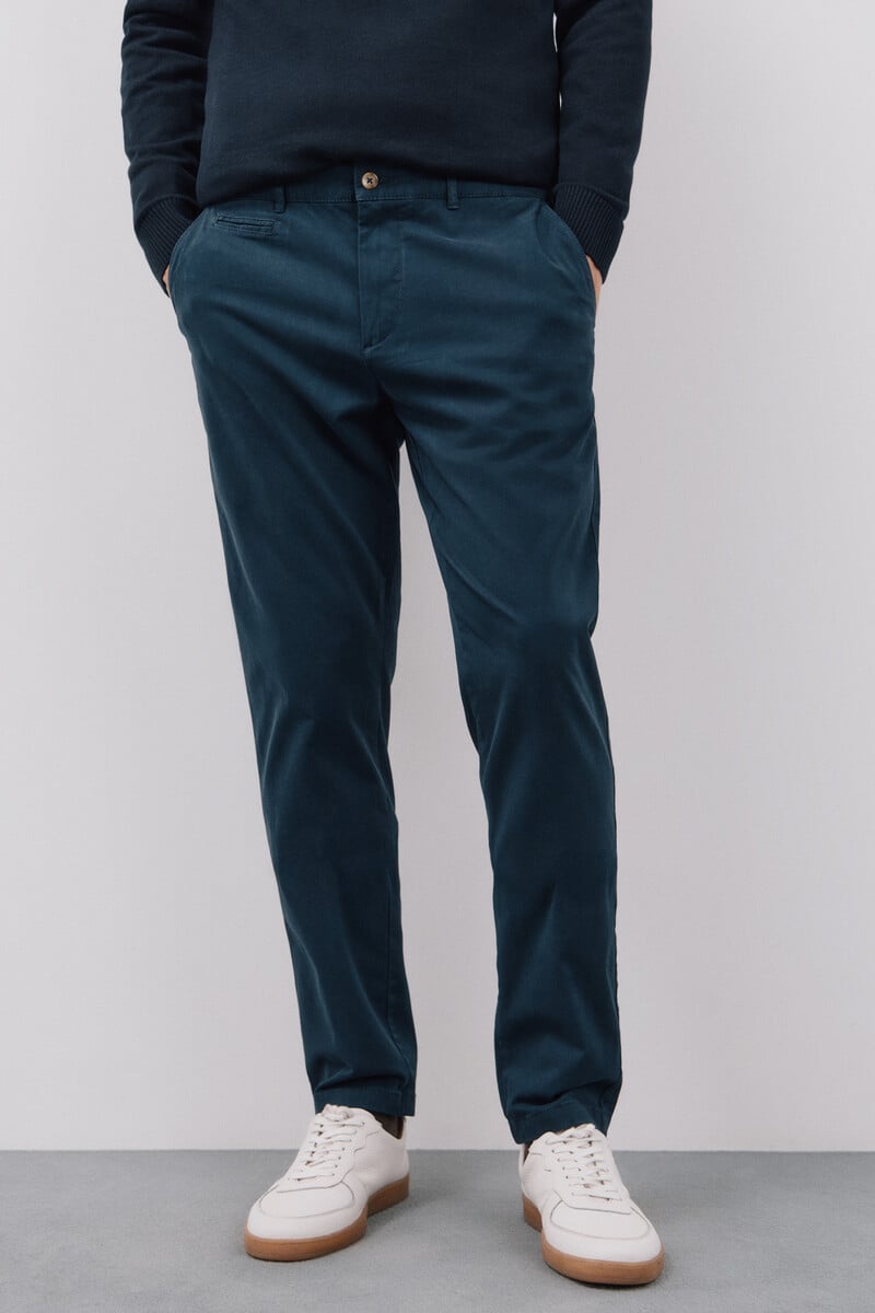 Cortefiel Pantalón Chino Slim Fit