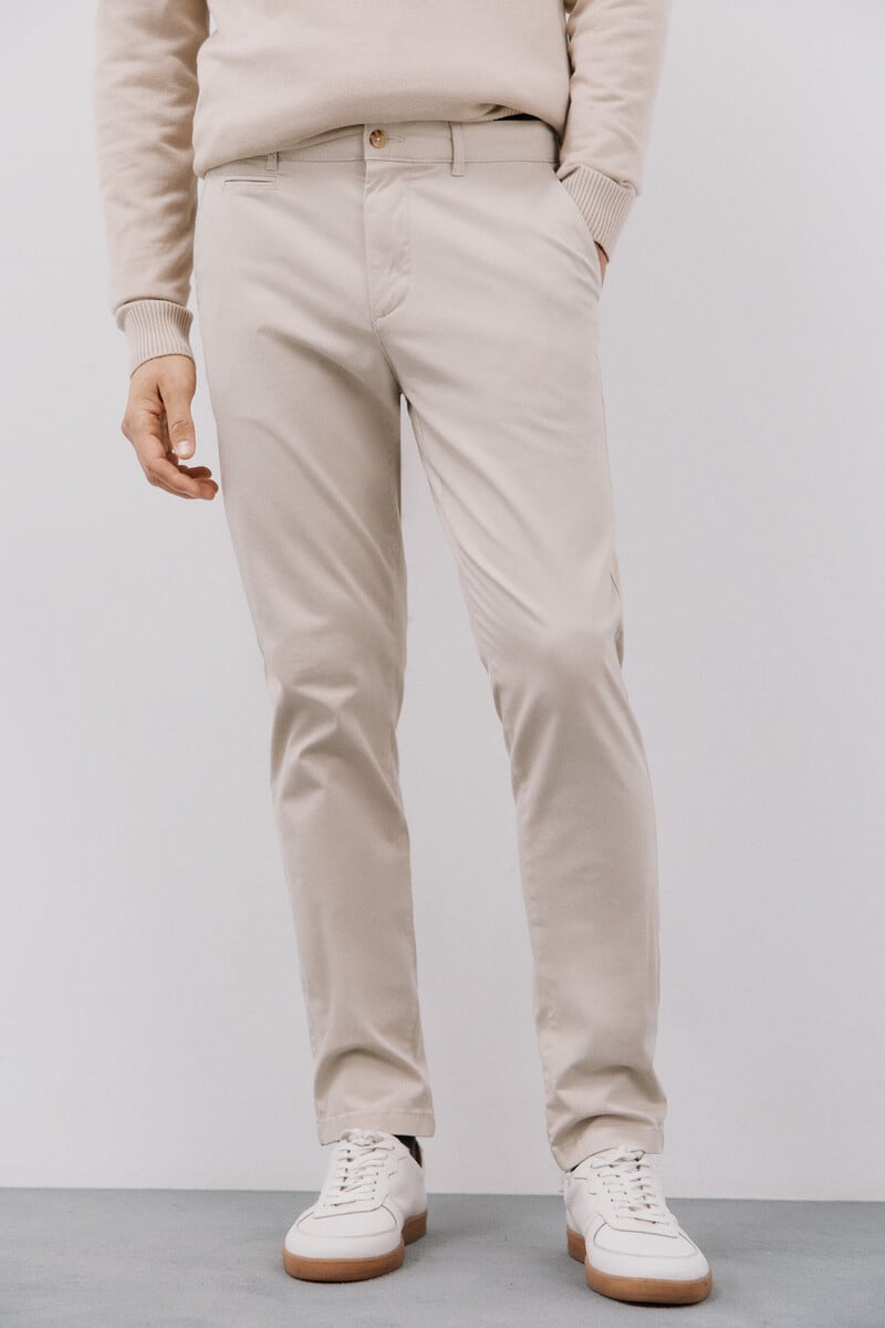 Cortefiel Pantalón chino slim fit