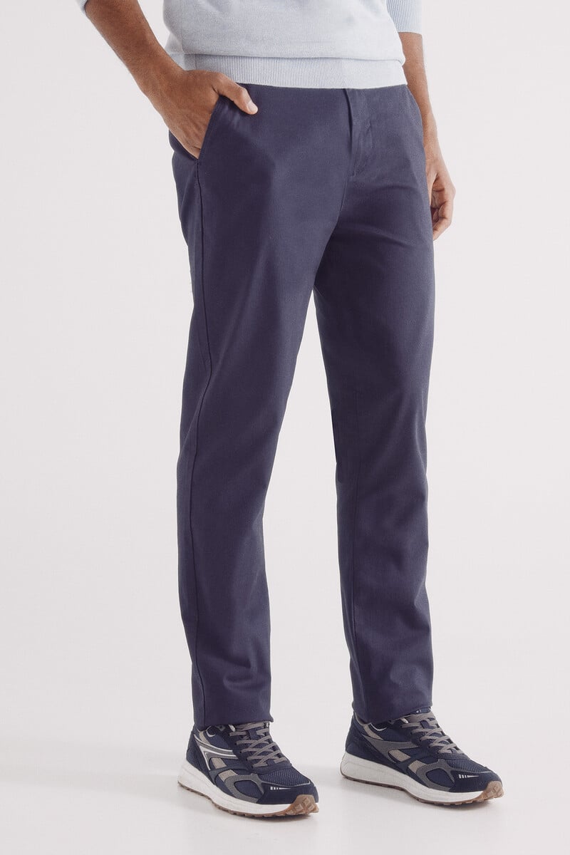 Cortefiel Pantalón Chino Slim Fit Color