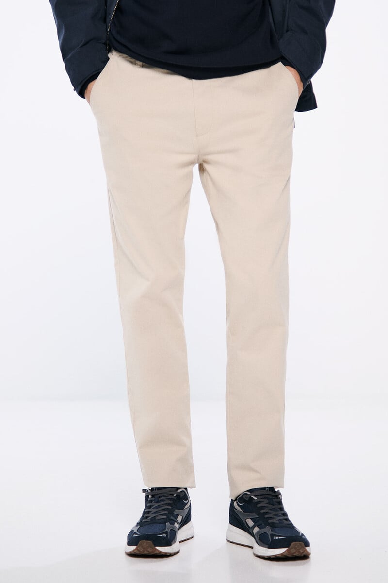 Cortefiel Pantalón Chino Slim Fit Color
