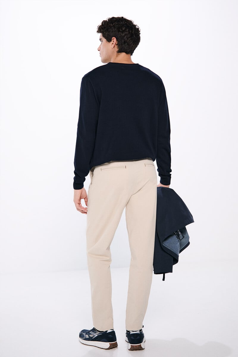 Cortefiel Pantalón Chino Slim Fit Color