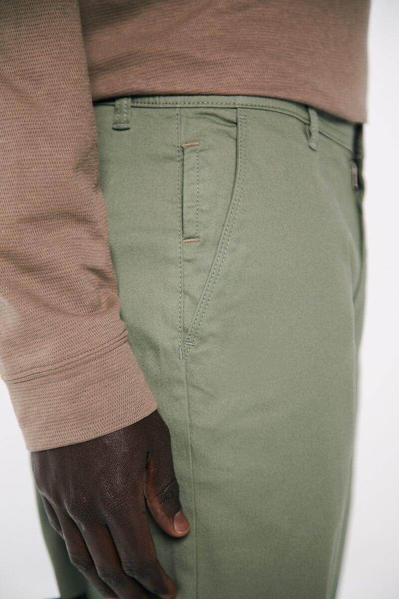 Cortefiel Pantalón Chino Slim Fit Color